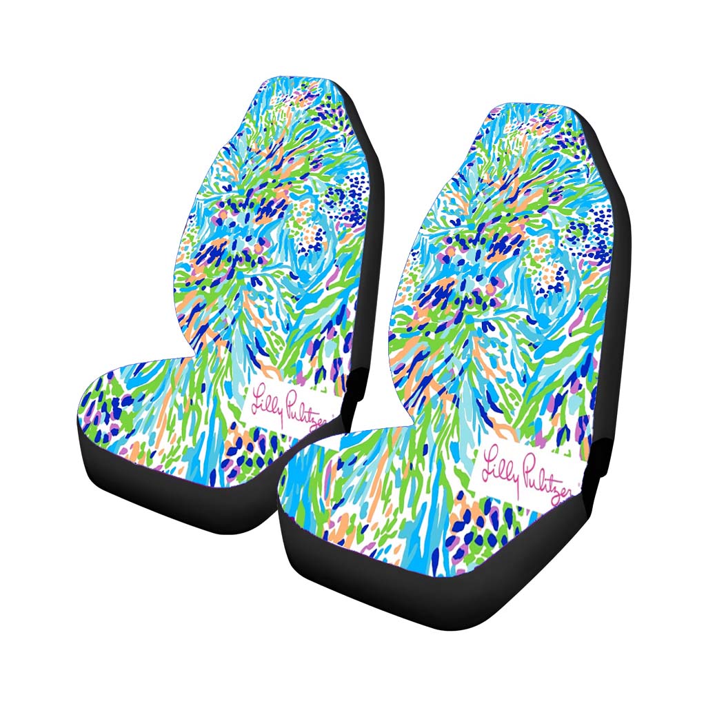 Preppy Lilly Pulitzer car Seat Covers