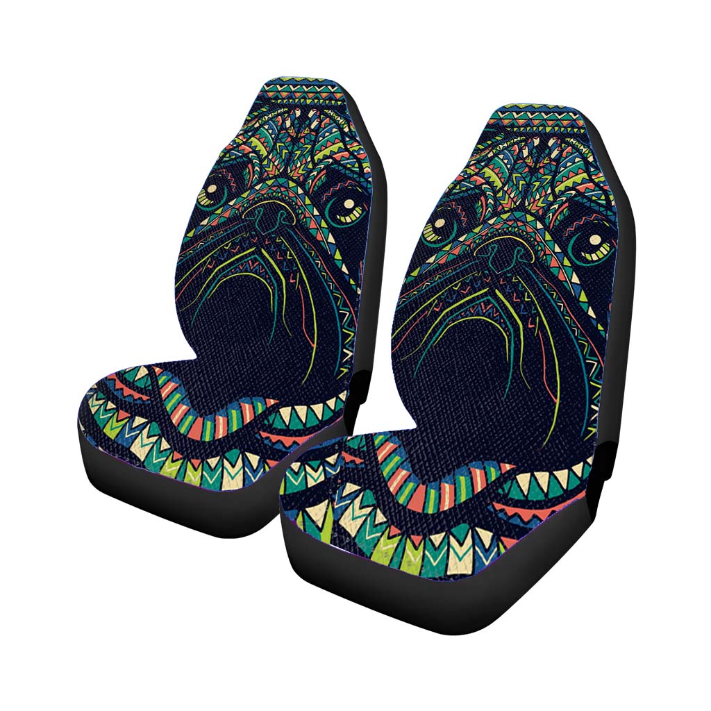 Pug Aztec Pattern car Seat Covers