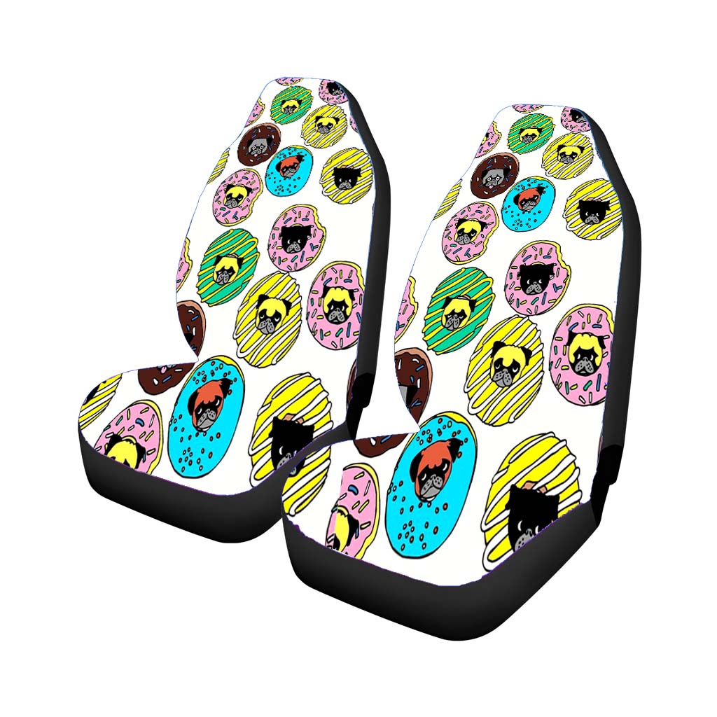 Pug Donuts Pattern car Seat Covers