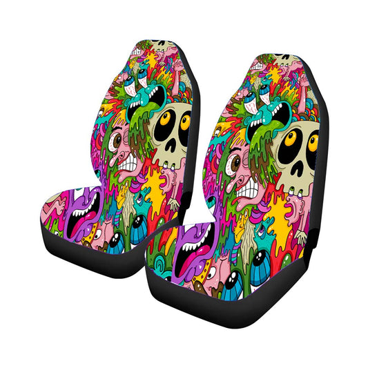 Puke Pattern Universal Fit Car Seat Covers