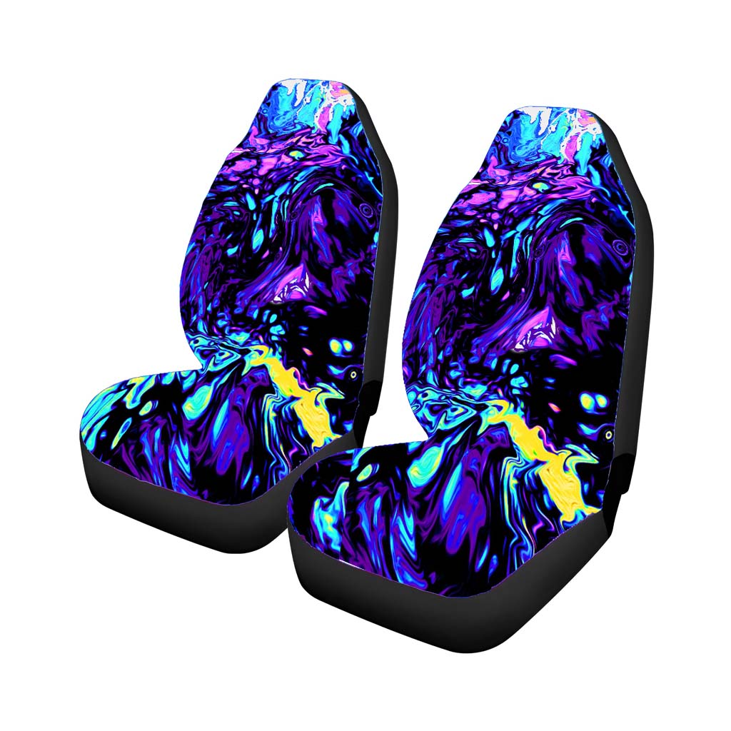 Purple Abstract Liquid Marbling Wallpapers car Seat Covers