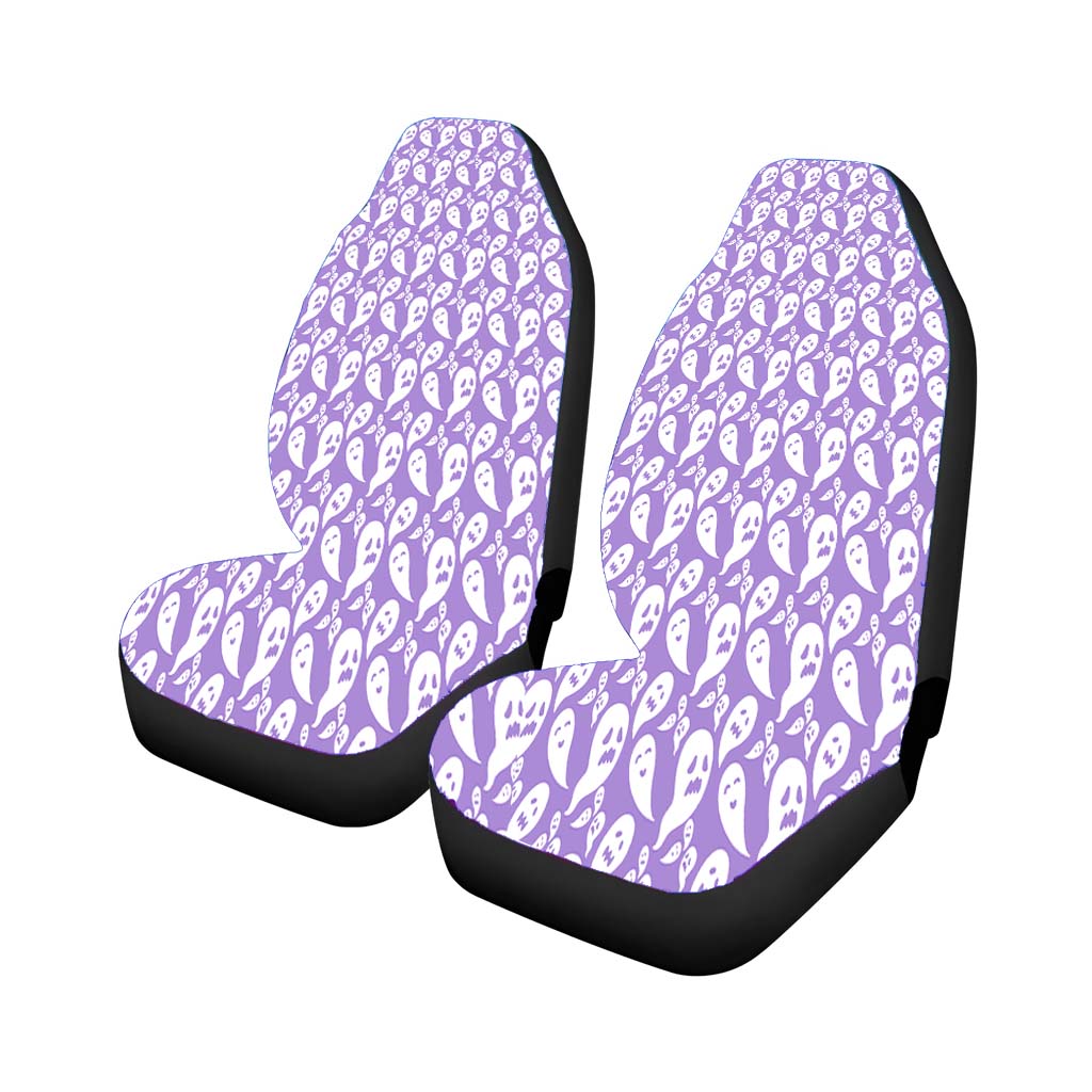Purple Ghosts Pattern Halloween car Seat Covers