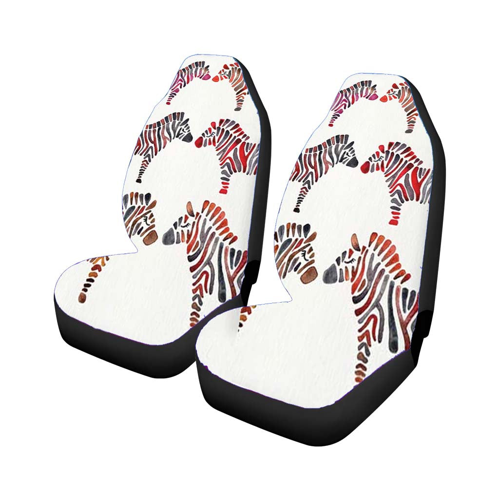 Rainbow Zebras car Seat Covers