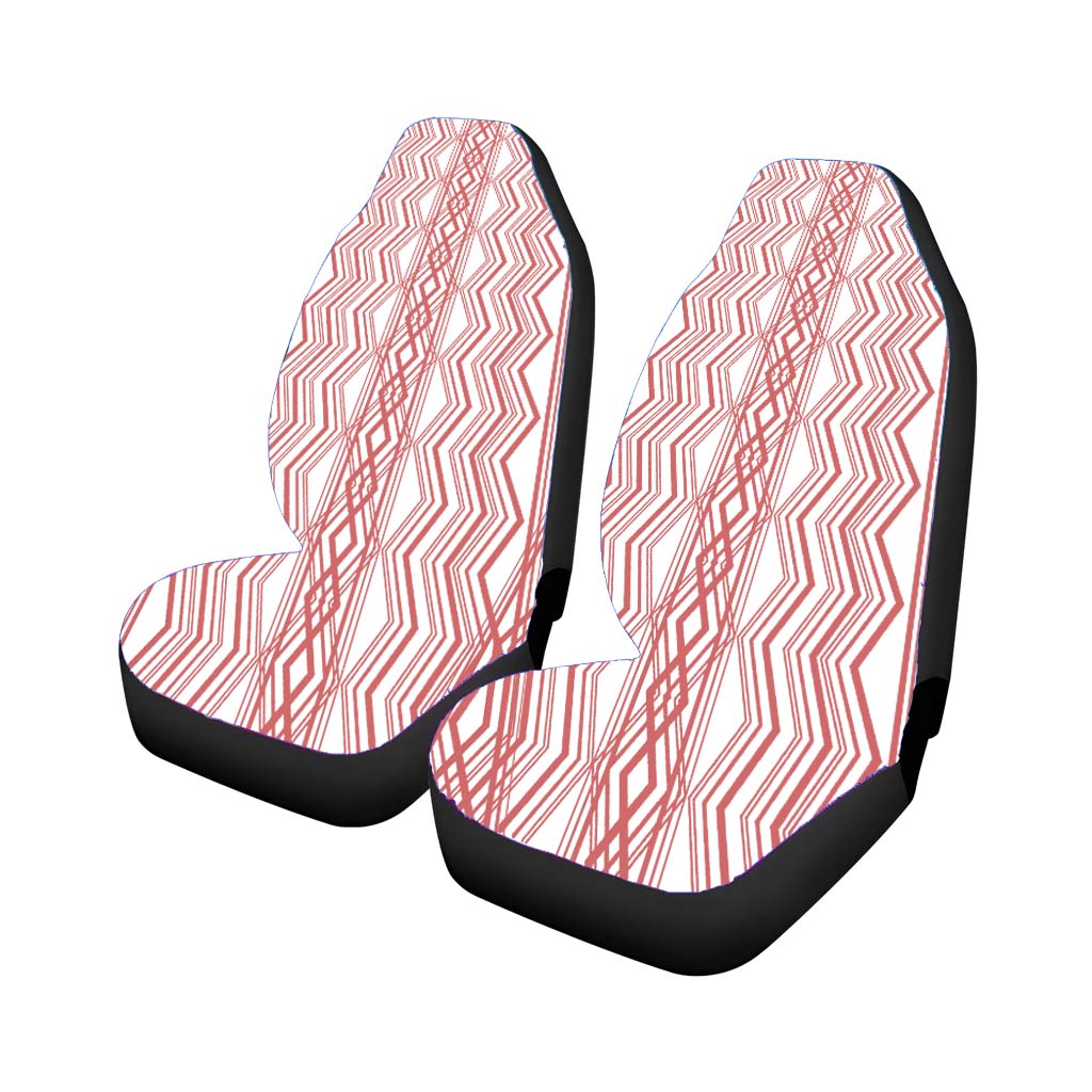 Red Aztec Zigzag Seamless Pattern car Seat Covers