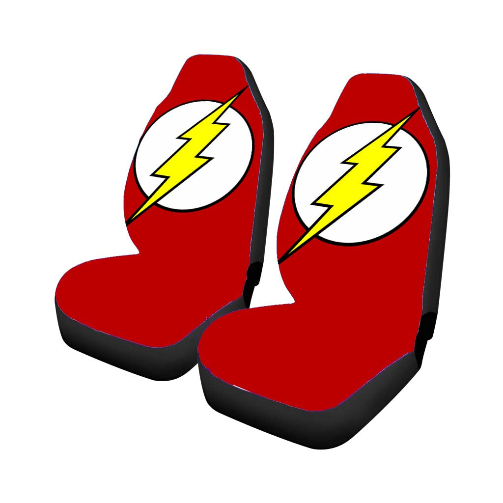 Red Flash Logo car Seat Covers