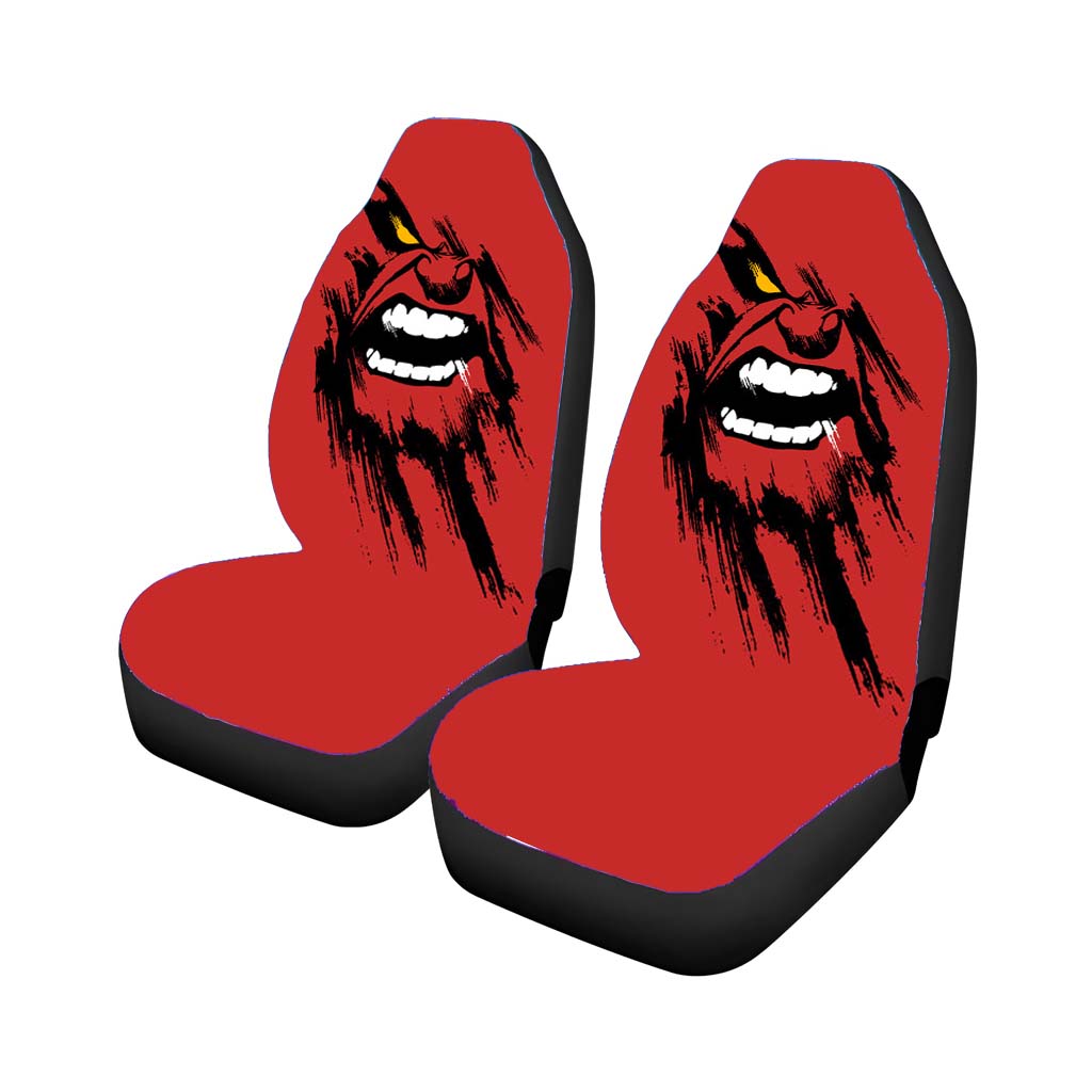 Red Hulk Face Art car Seat Covers