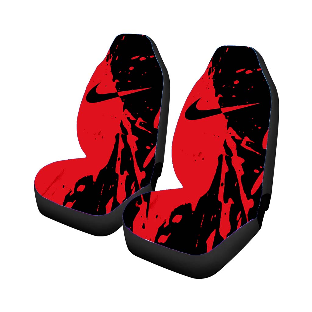 Red Nike Wallpaper Ink Logo car Seat Covers