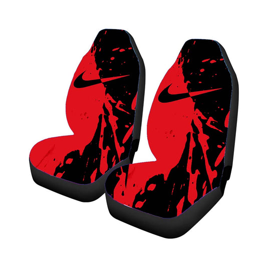 Red Nike Wallpaper Ink Logo Universal Fit Car Seat Covers