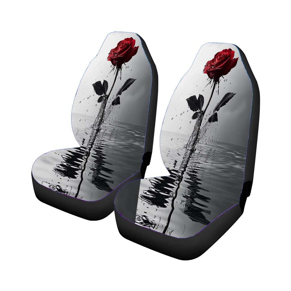 Red Rose car Seat Covers
