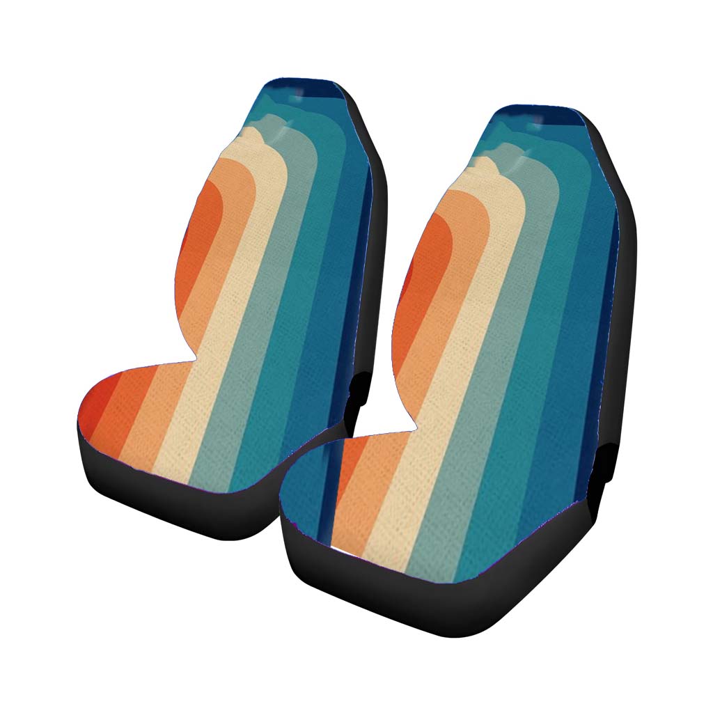 Retro 70S Color Palette car Seat Covers