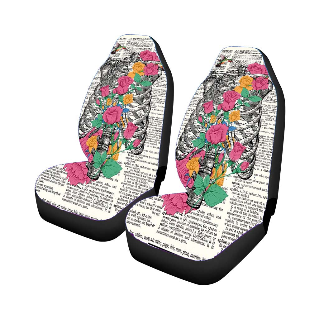 Ribs And Flowers car Seat Covers