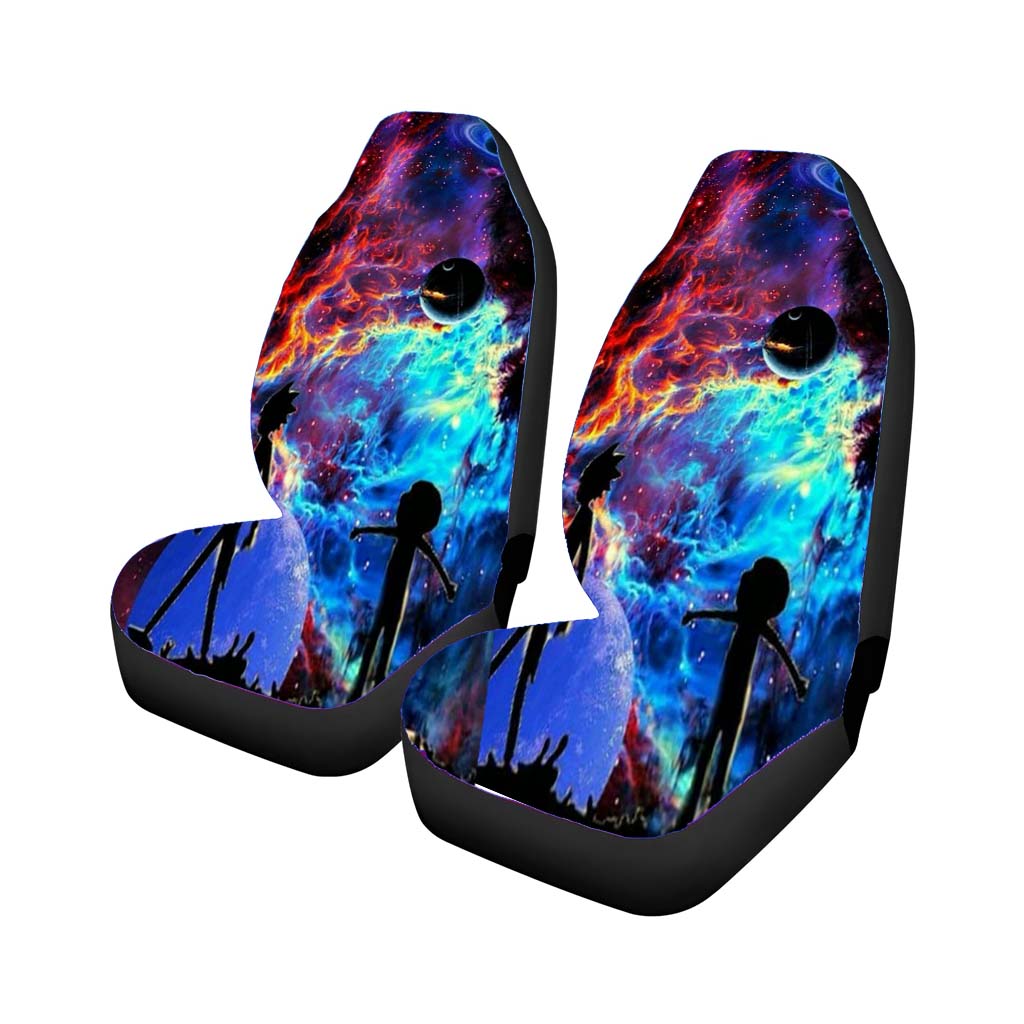 Rick And Morty Flat Galaxy car Seat Covers