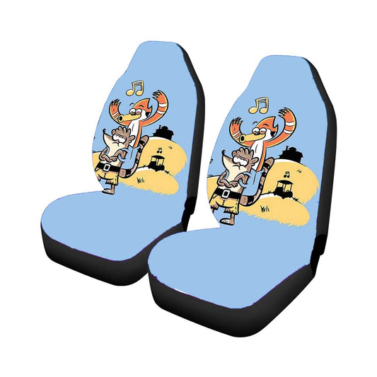 Rigby And Mordecai As Banjo And Kazooie Universal Fit Car Seat Covers