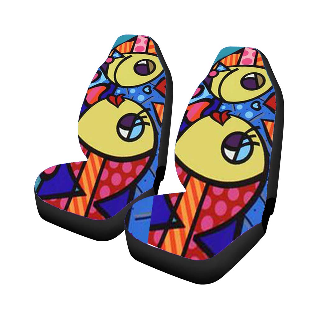 Romero Britto Fish car Seat Covers