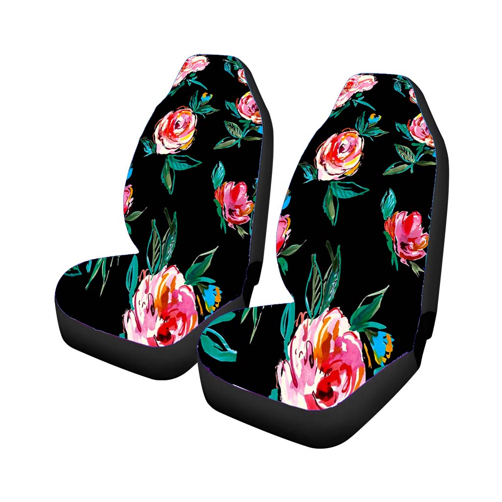 Rose Watercolor Pattern car Seat Covers