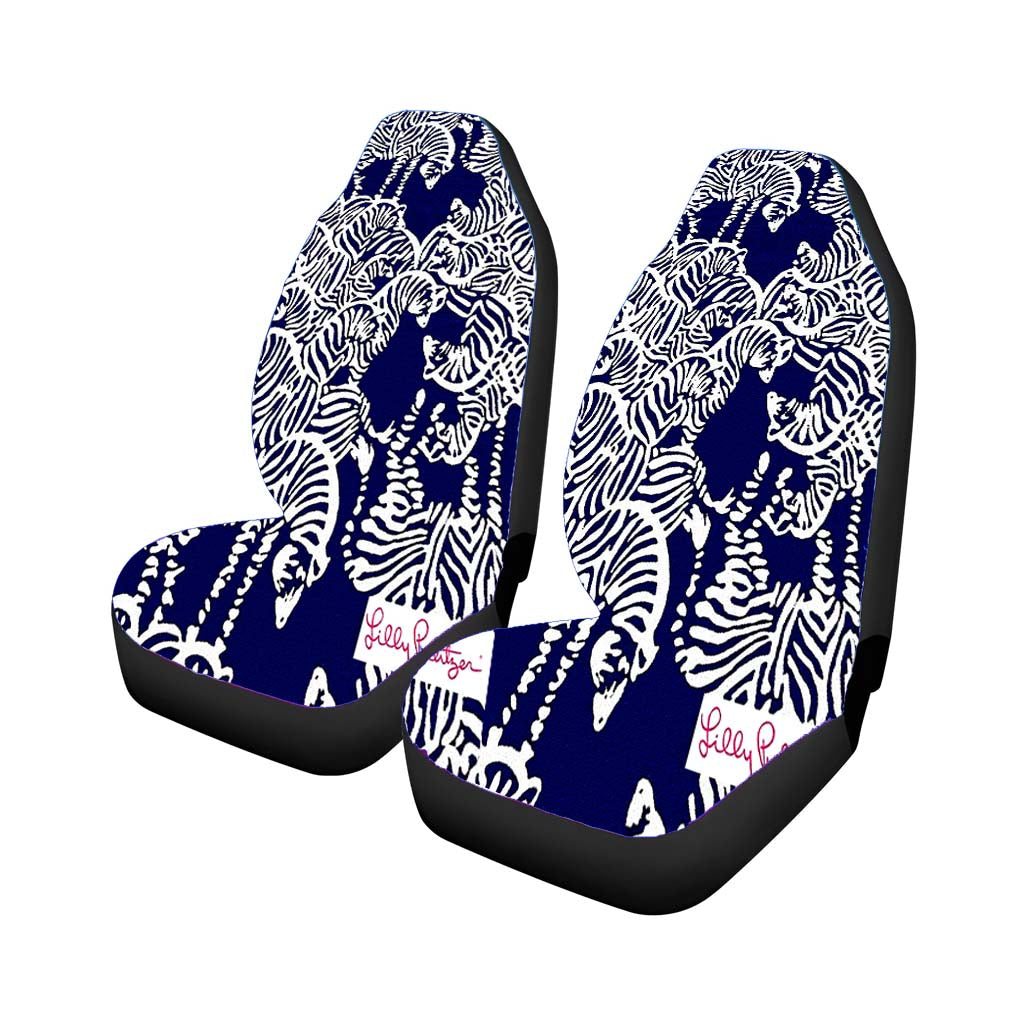 Safari Zebra Pattern Vineyard Vines car Seat Covers