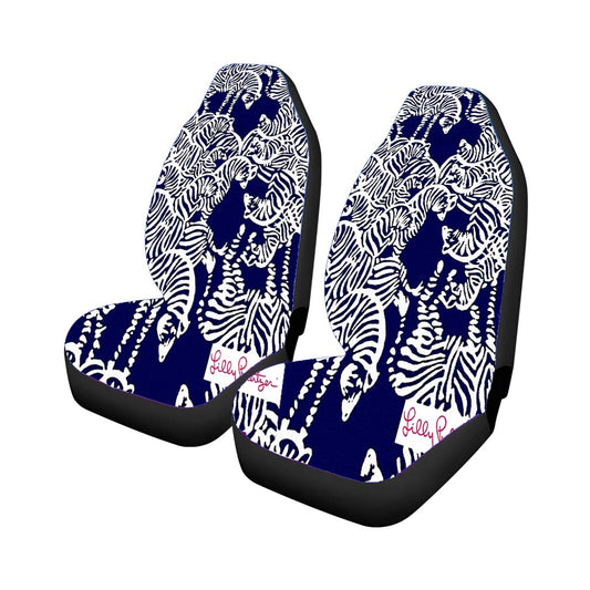 Safari Zebra Pattern Vineyard Vines Universal Fit Car Seat Covers