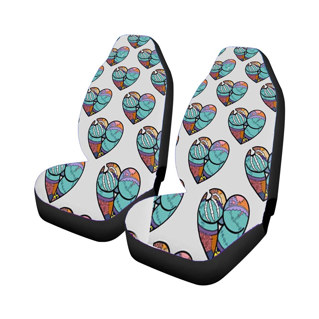 Sally And Jack Heart Pattern car Seat Covers