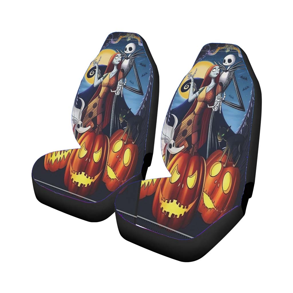 Sally And Zero Halloween And Christmas car Seat Covers