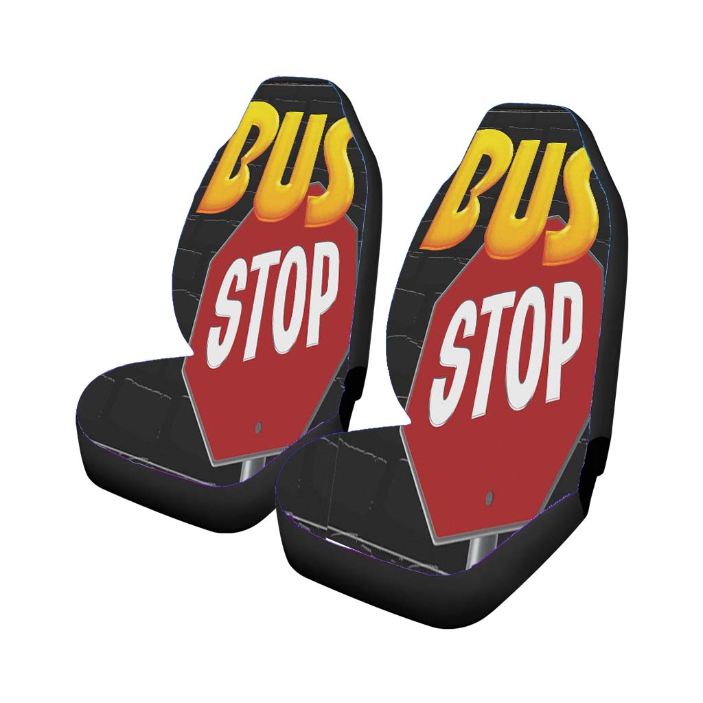 School Bus Stop car Seat Covers