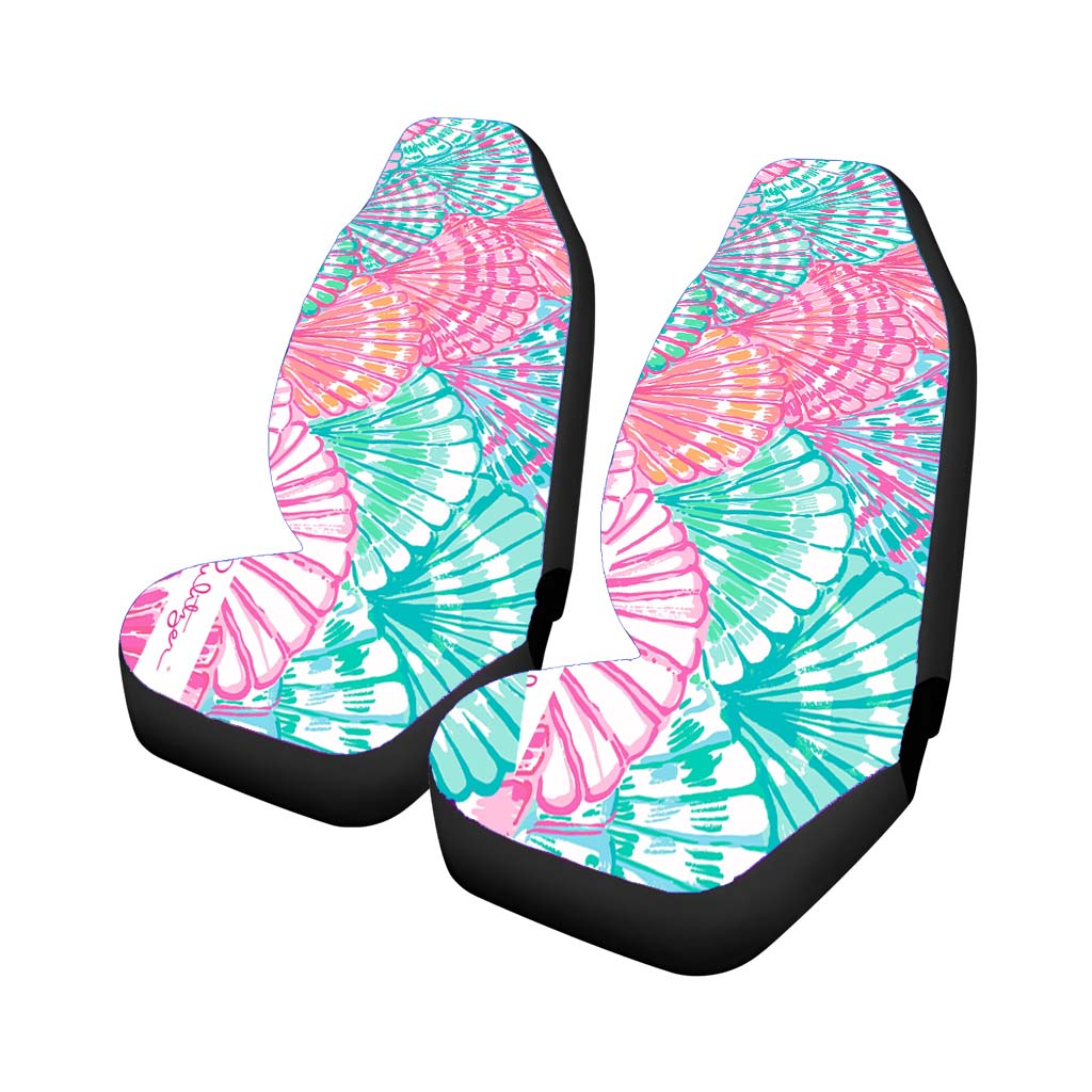 Sea Shells Lilly Pulitzer Color car Seat Covers