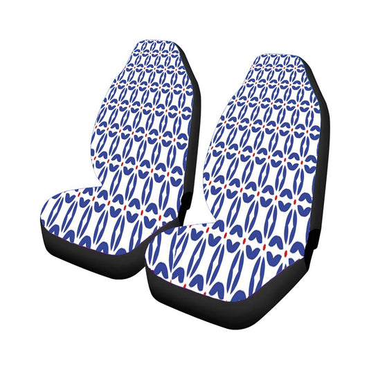 Seamless Art Style Wallpaper Design Pattern Universal Fit Car Seat Covers