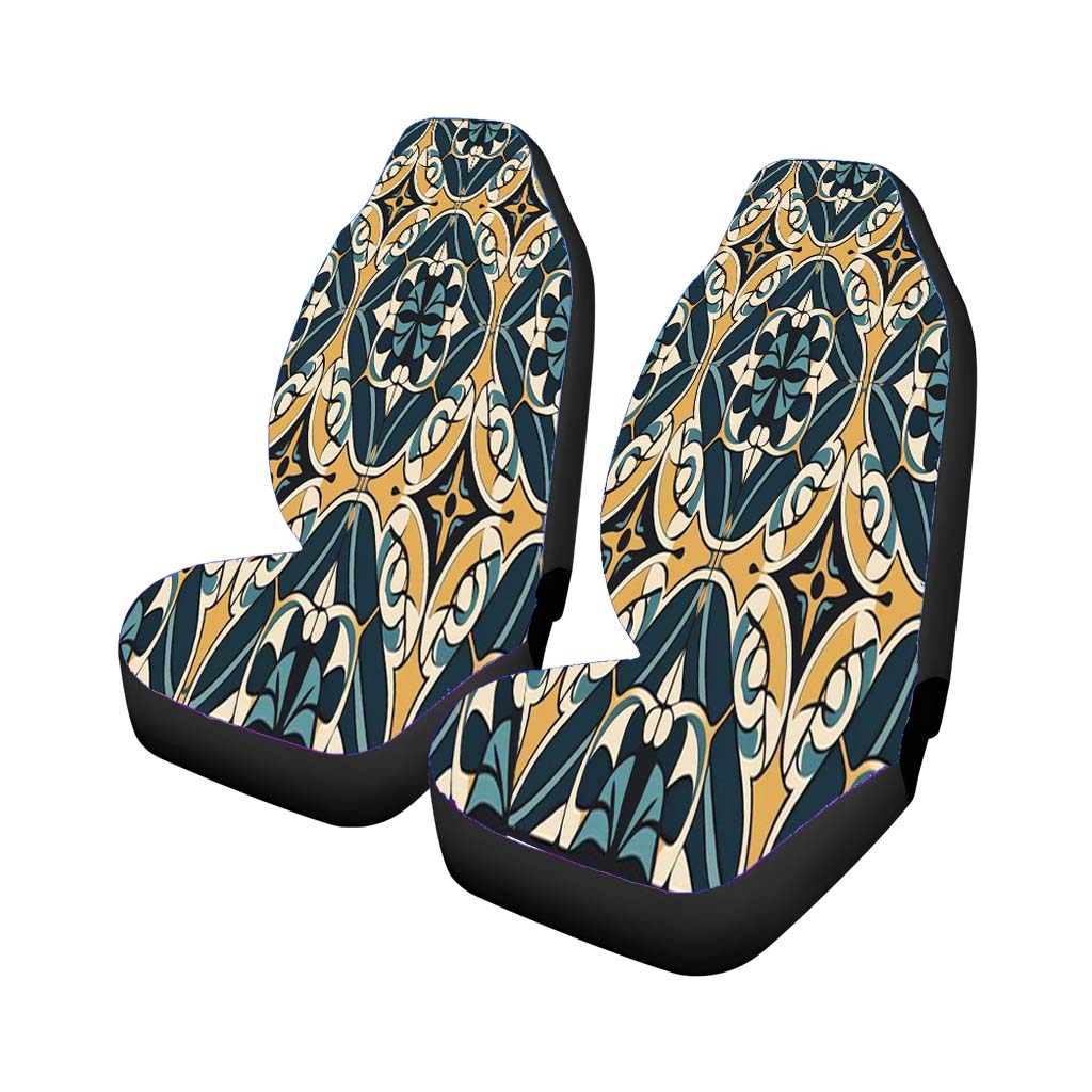 Seamless Pattern With A Floral Moti car Seat Covers