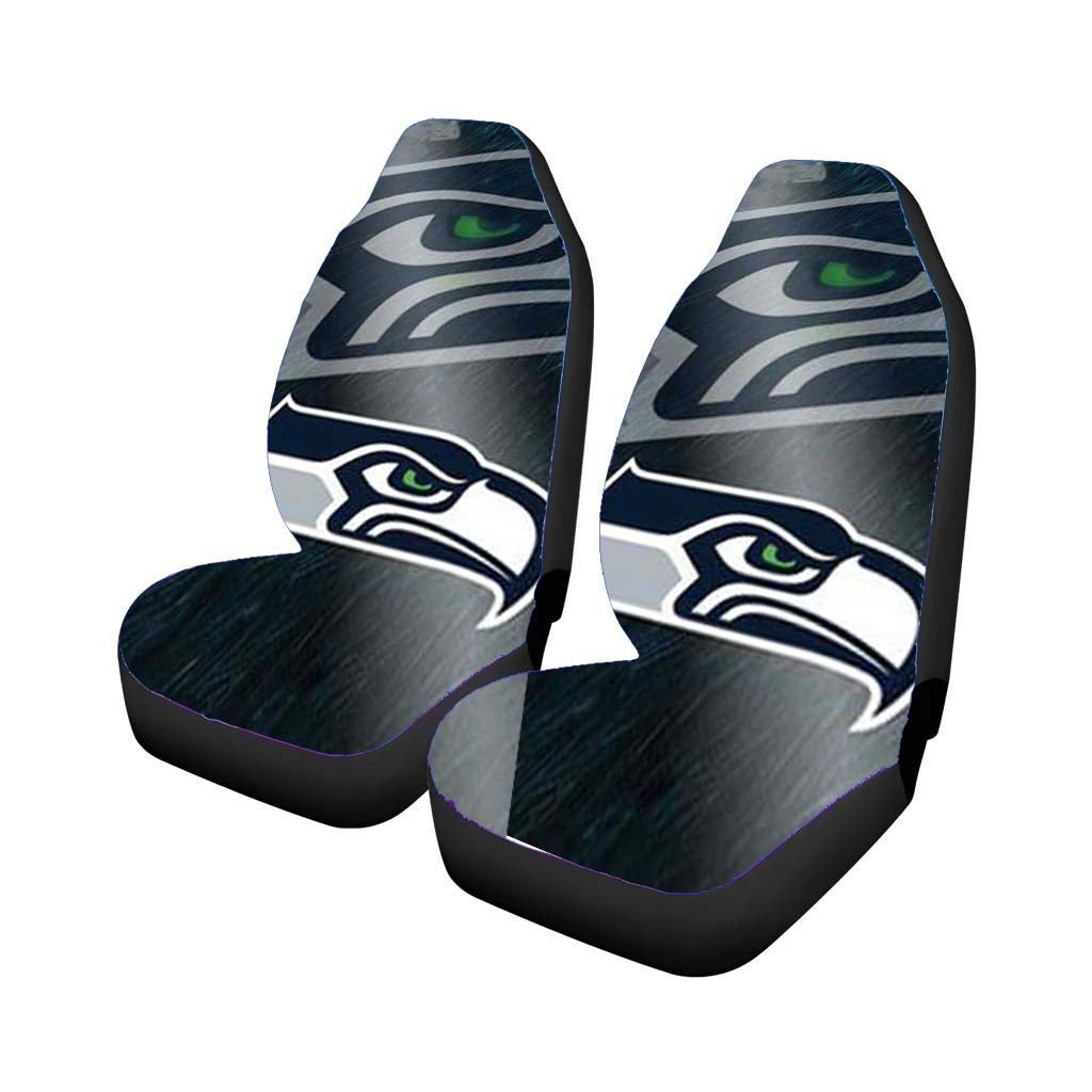 Seattle Seahawks Diagonal Blur car Seat Covers