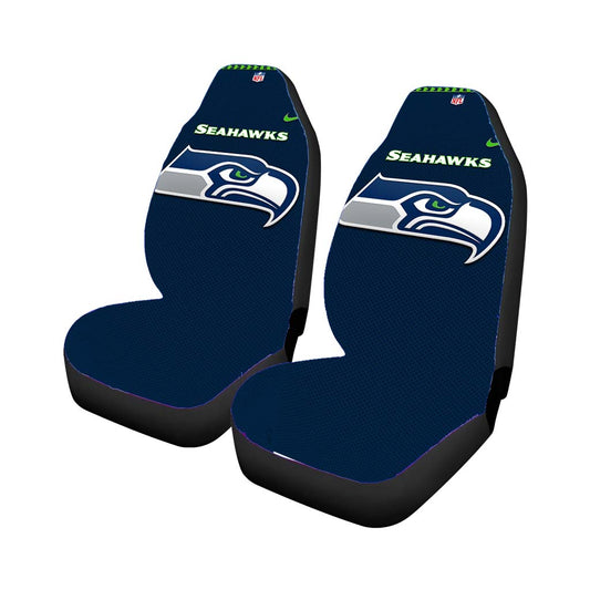 Seattle Seahawks Fiber Blue Nfl Pictures Universal Fit Car Seat Covers