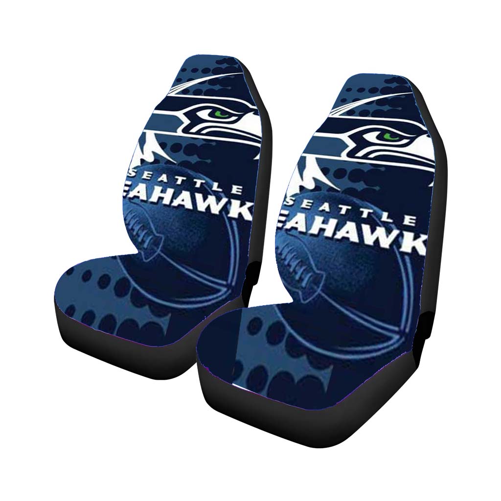 Seattle Seahawks Over Dots car Seat Covers