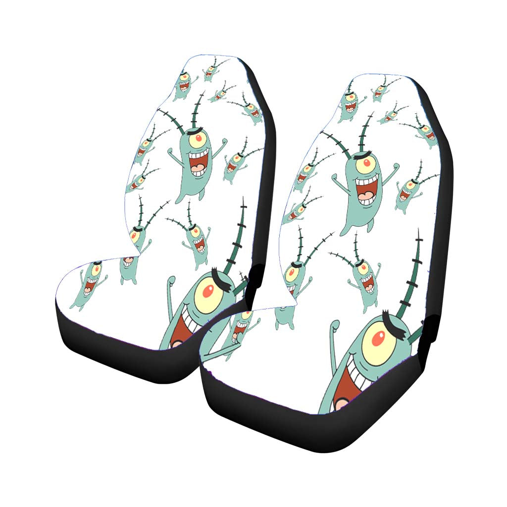 Sheldon J Plankton Pattern car Seat Covers
