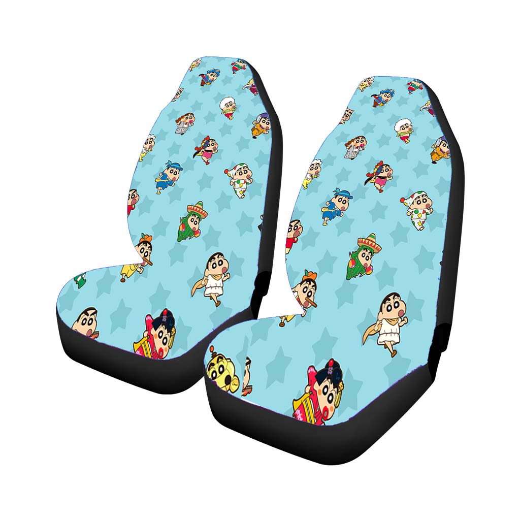 Shin Chan And Friends Blue Pattern car Seat Covers