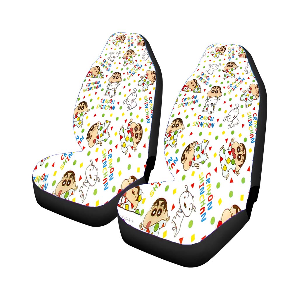 Shin Chan With Pajamas Pattern Collage car Seat Covers