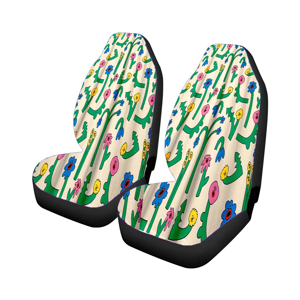 Singing Flowers car Seat Covers