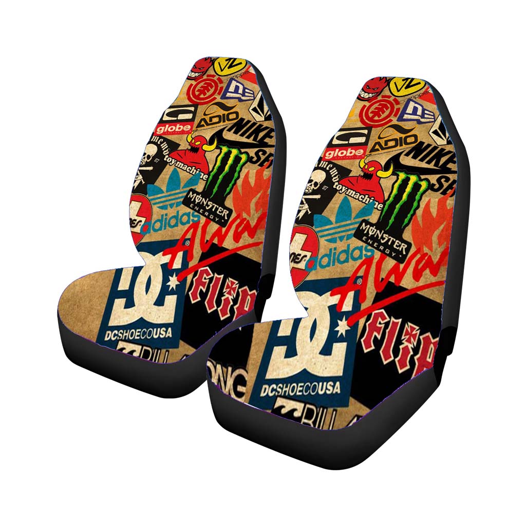 Skater Brand Pop Pattern car Seat Covers