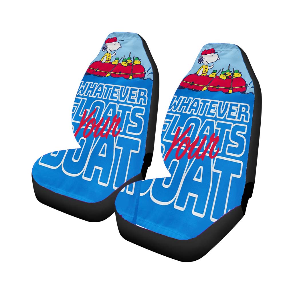 Snoopy And Woodstock Summer car Seat Covers