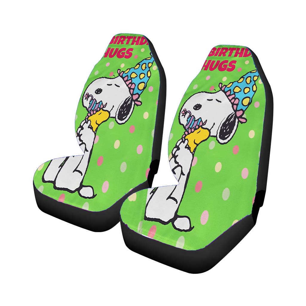 Snoopy Birthday car Seat Covers