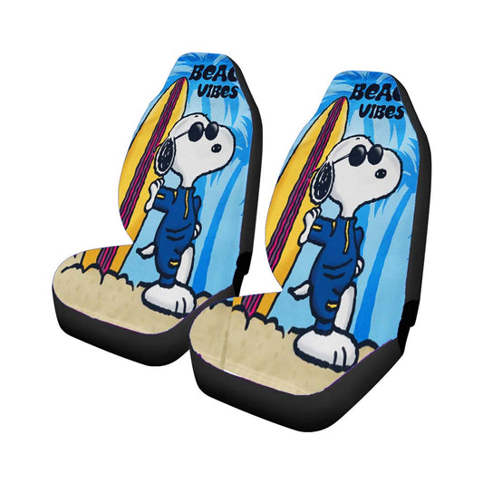 Snoopy Summer Beach Car Seat Covers