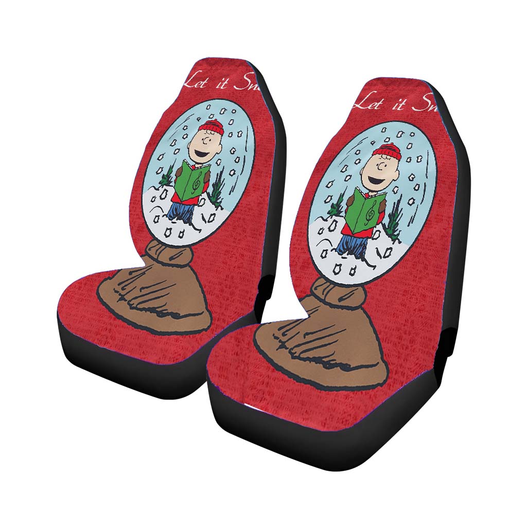 Snow Globe Charlie Brown Christmas car Seat Covers