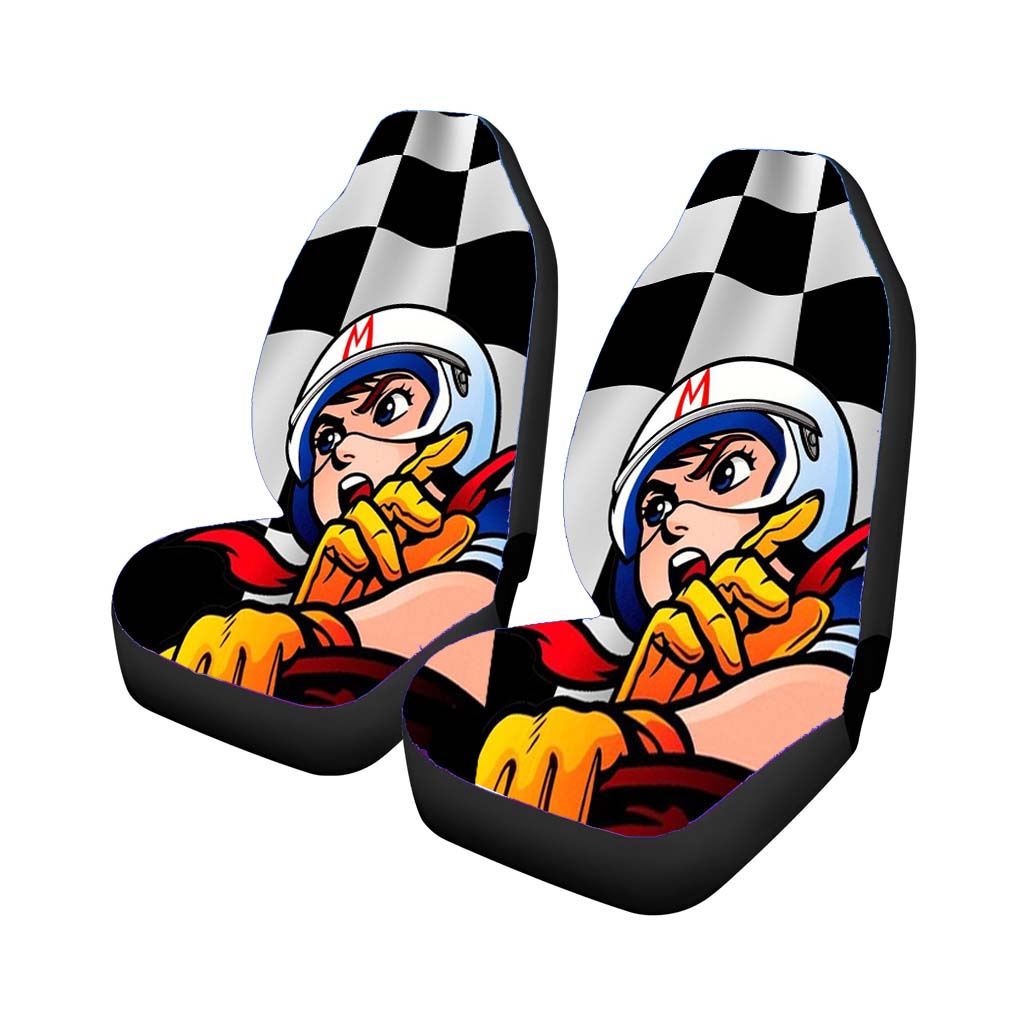 Speed Racer Checkered Flag car Seat Covers