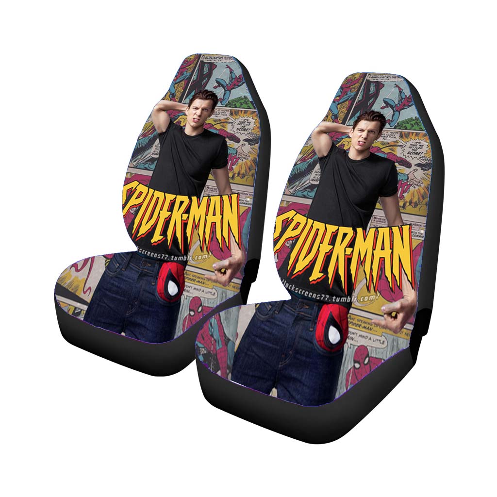 Spider Man Comic Con car Seat Covers