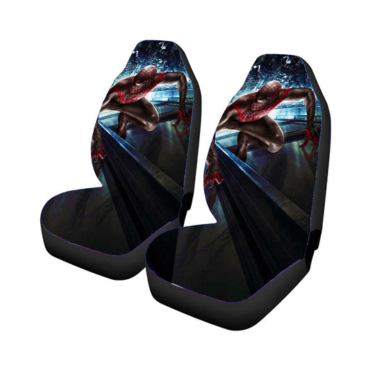 Spider Man Dark Red Car Seat Covers Universal Fit