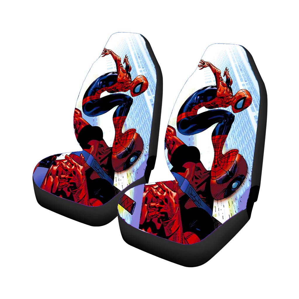 Spider Man Kick Deadpool car Seat Covers
