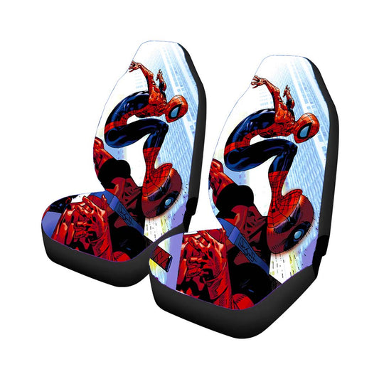 Spider Man Kick Deadpool Car Seat Covers Universal Fit