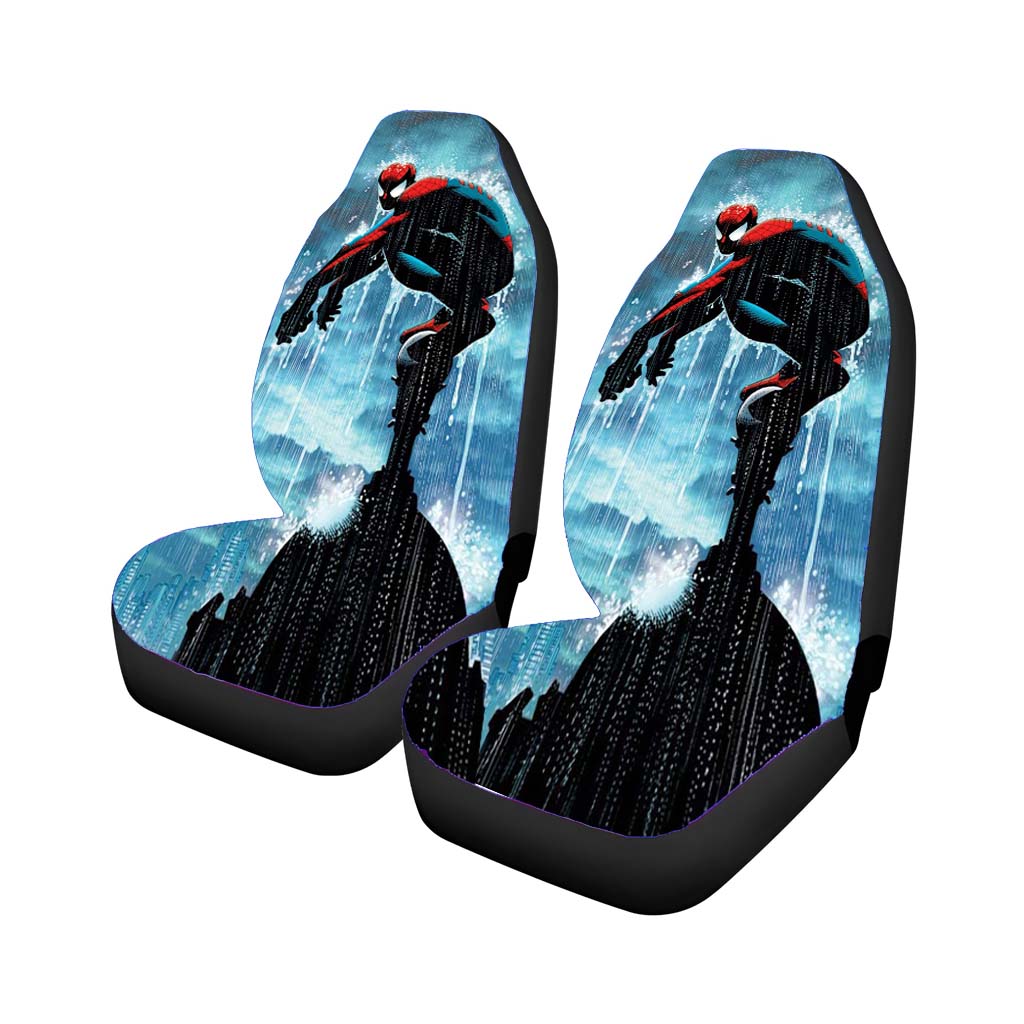 Spiderman In The Middle Of The Rain car Seat Covers