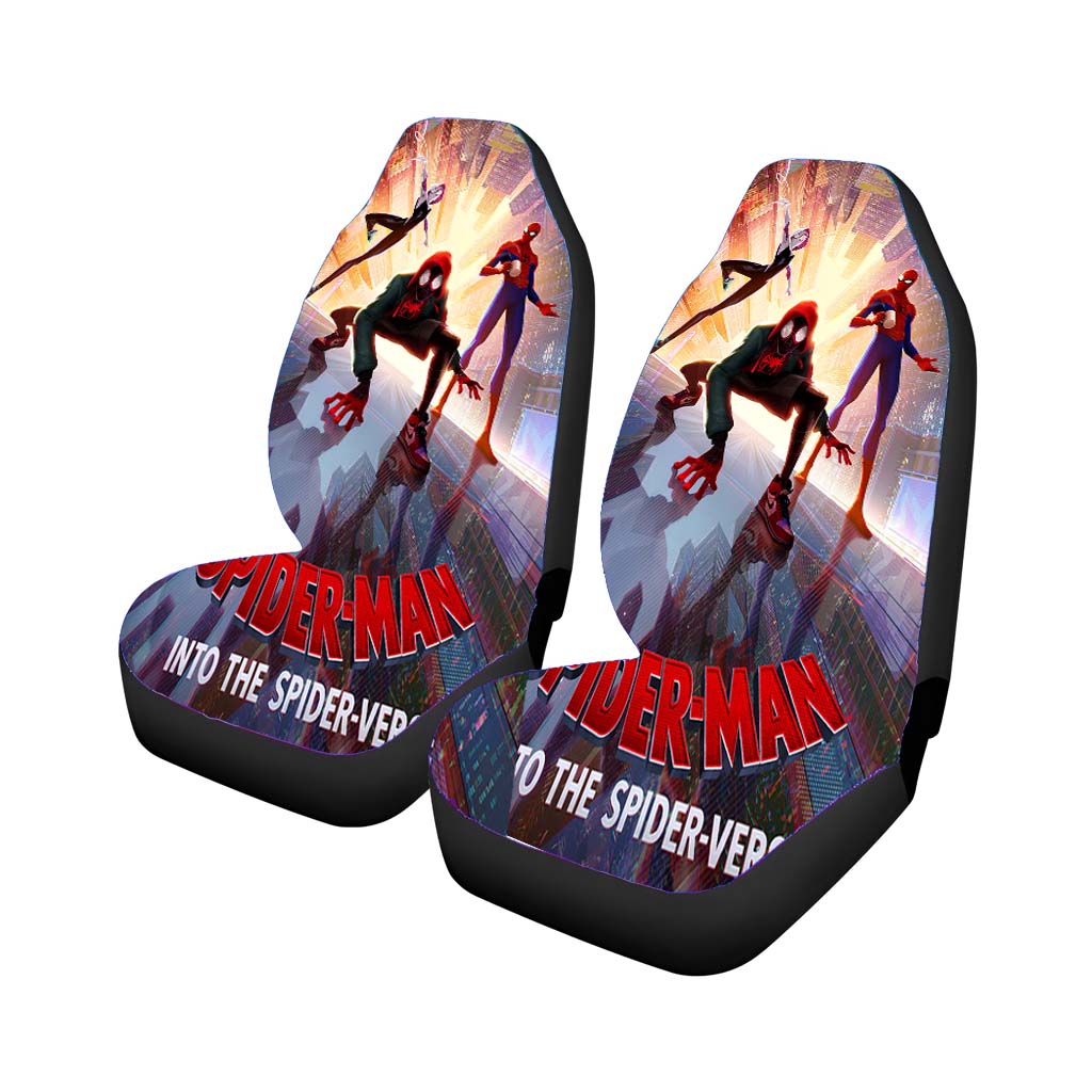 Spiderman In The Spiderverse Poster car Seat Covers