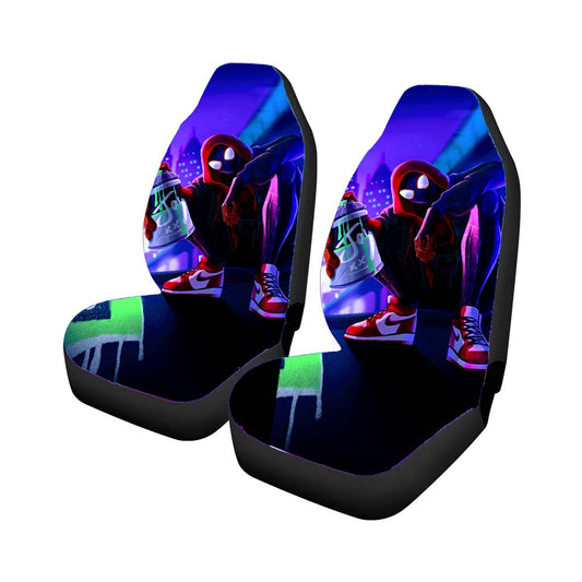 Spiderman Miles Morales Spray Paint Car Seat Covers Universal Fit