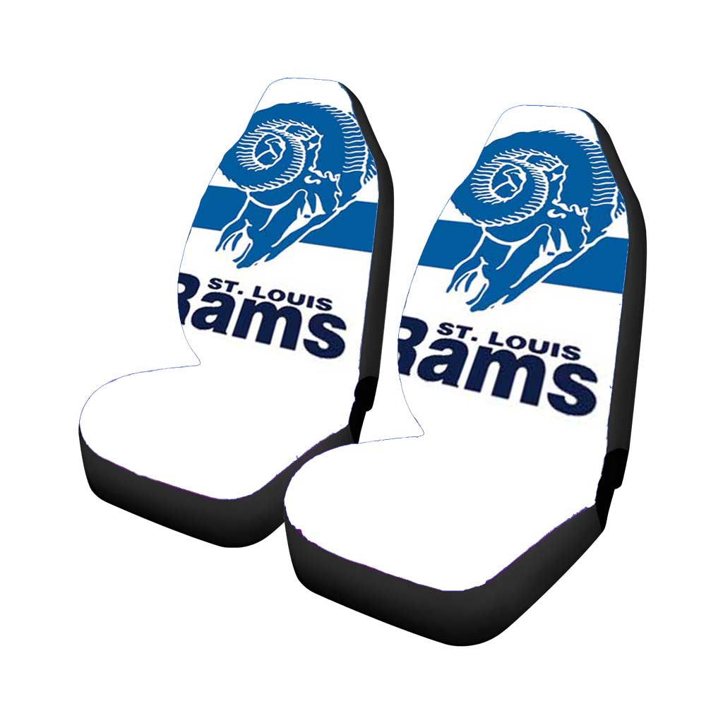 St Louis Rams Logo Over Stripes car Seat Covers