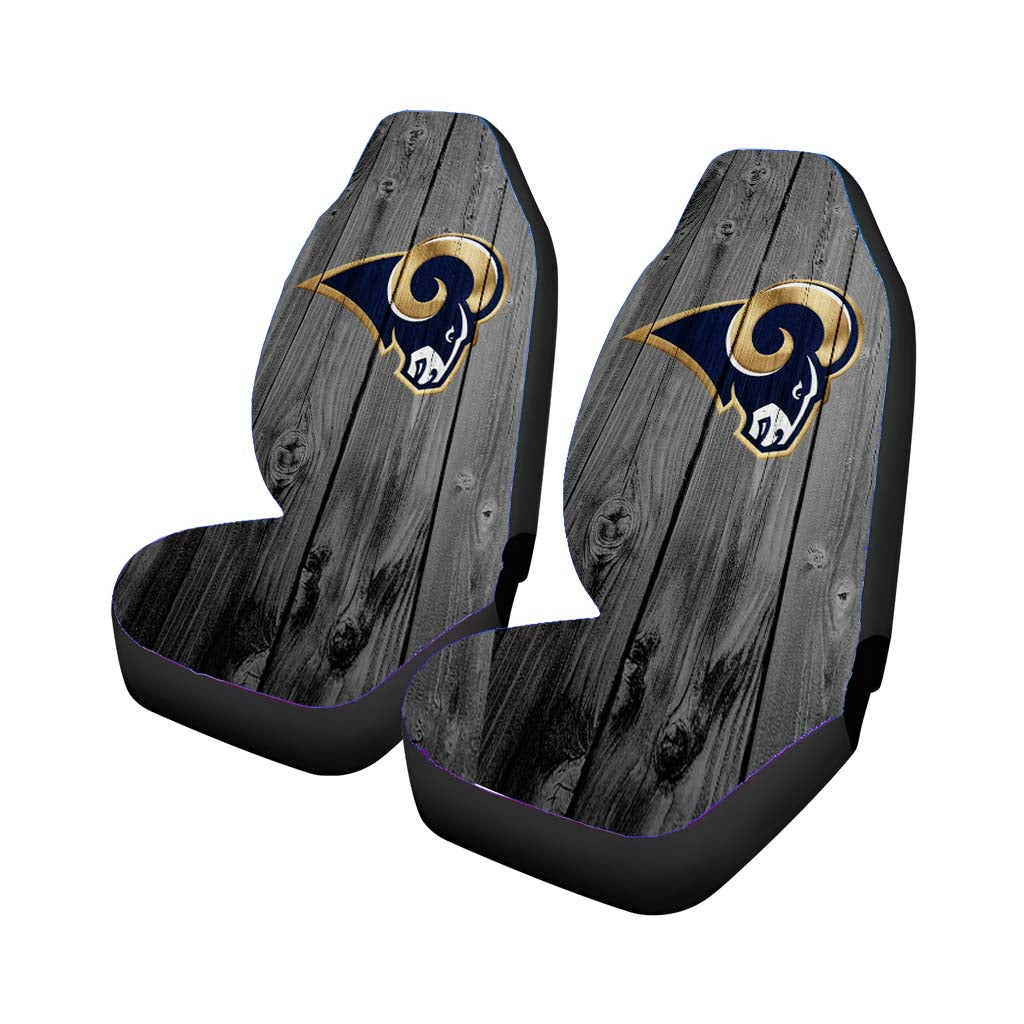 St Louis Rams Nfl Logo Dark Wood Wallpaper car Seat Covers