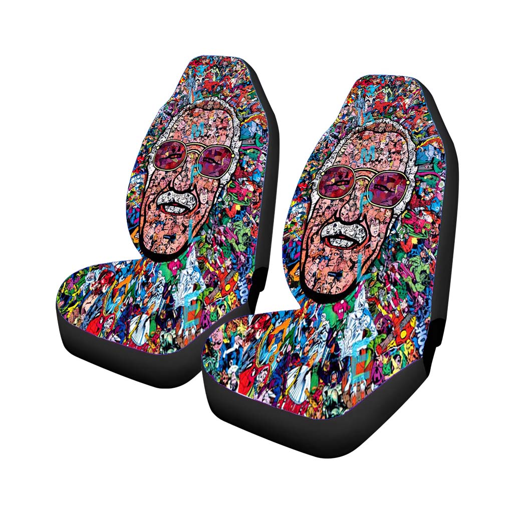 Stan Lee And All Superhero From Marvel car Seat Covers